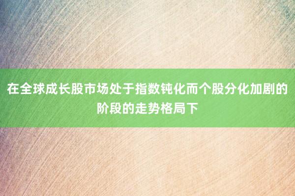 在全球成长股市场处于指数钝化而个股分化加剧的阶段的走势格局下
