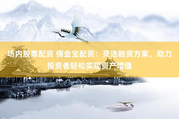 场内股票配资 佣金宝配资：灵活融资方案，助力投资者轻松实现资产增值